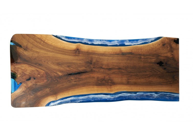 Ceviz tekparca masa epoxy.