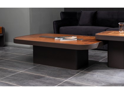 Platinum dikdörtgen orta sehpa ahşap