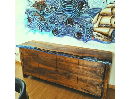 Ceviz epoxy  konsol.